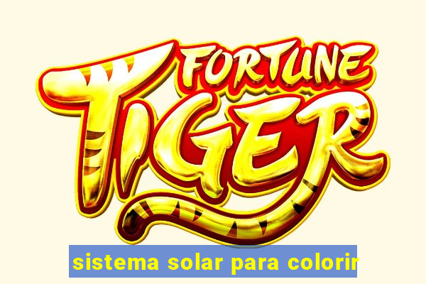 sistema solar para colorir